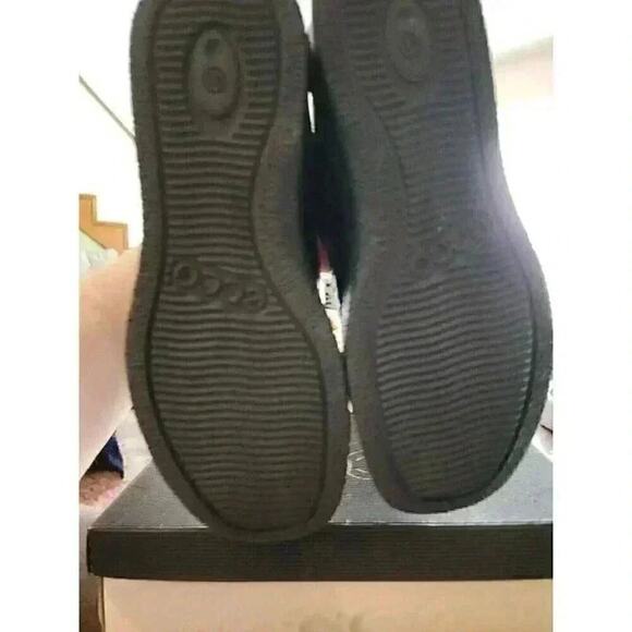 ECCO Soft Pxford Sneakers Sz US 8-8.5 (EU 41) New WithouBox Patent Leather Black - Picture 8 of 9